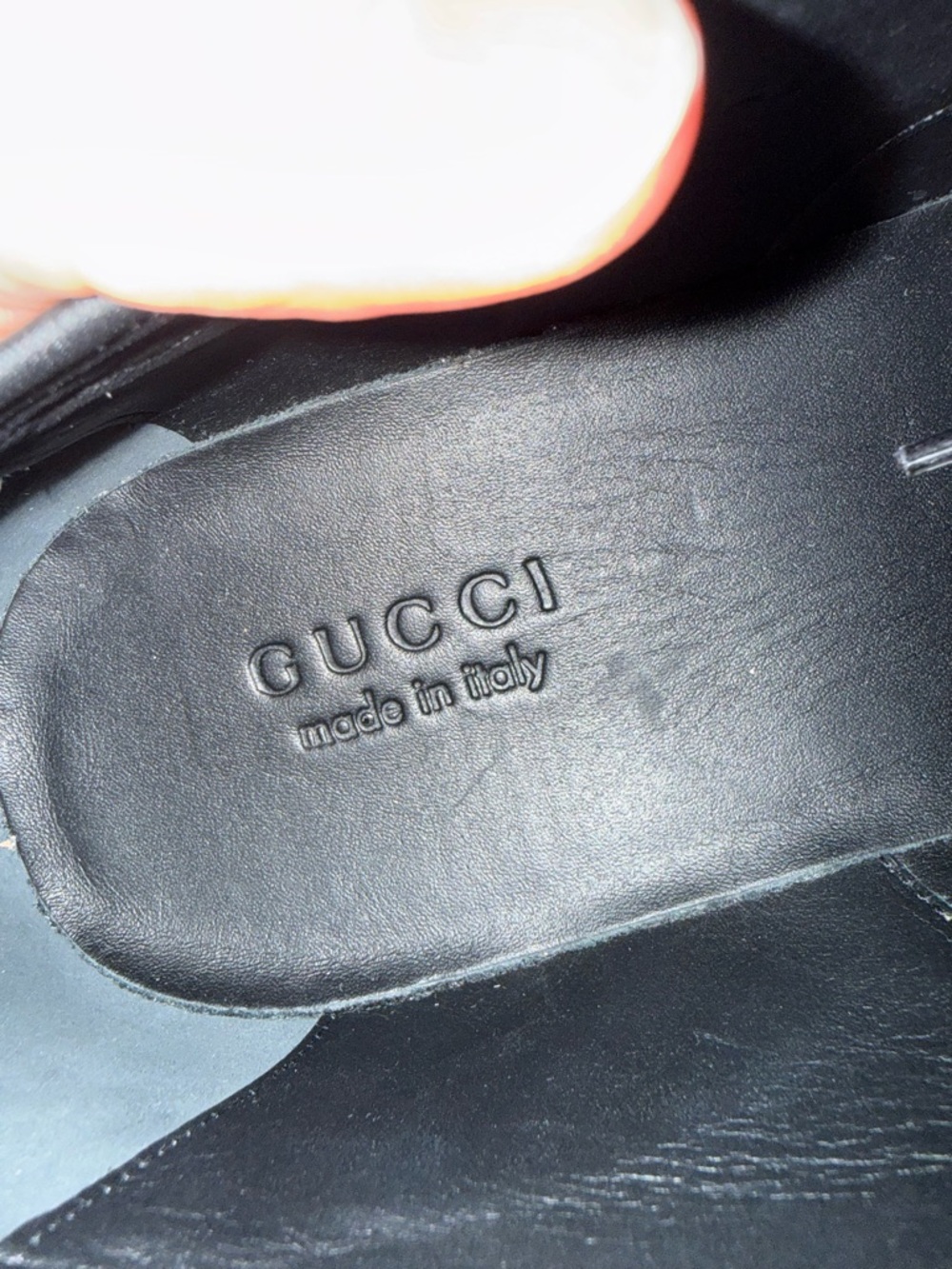 Gucci Monogram Jumbo Maxi GG Lace Up Derby Camel Ebony/Black Sz 13G / 13.5US - Picture 12 of 13